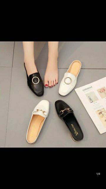 Giày sục da nữ hot trend