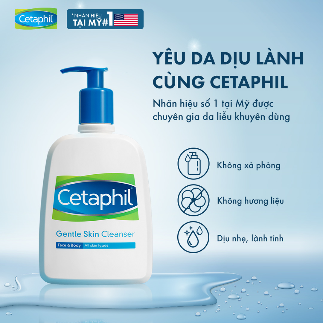 Sữa Rửa Mặt Dịu Nhẹ Cetaaphil 473ml