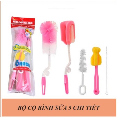 Cọ bình sữa , núm ti 5 chi tiết