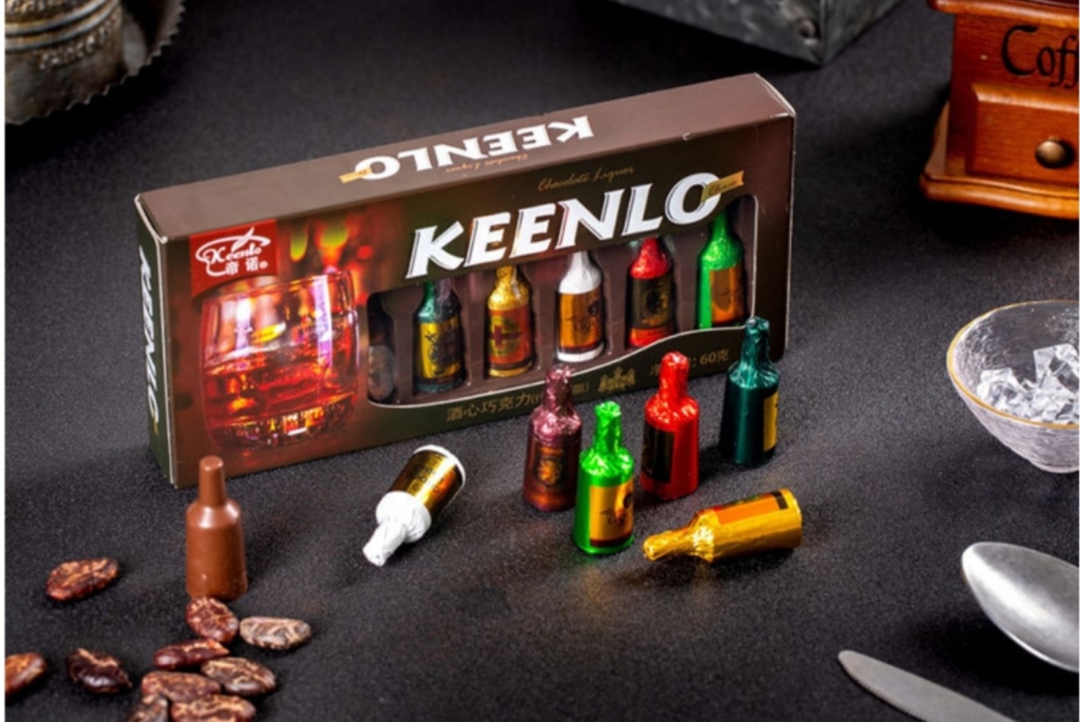 Socola nhân rươu Keenlo Set 6 chai