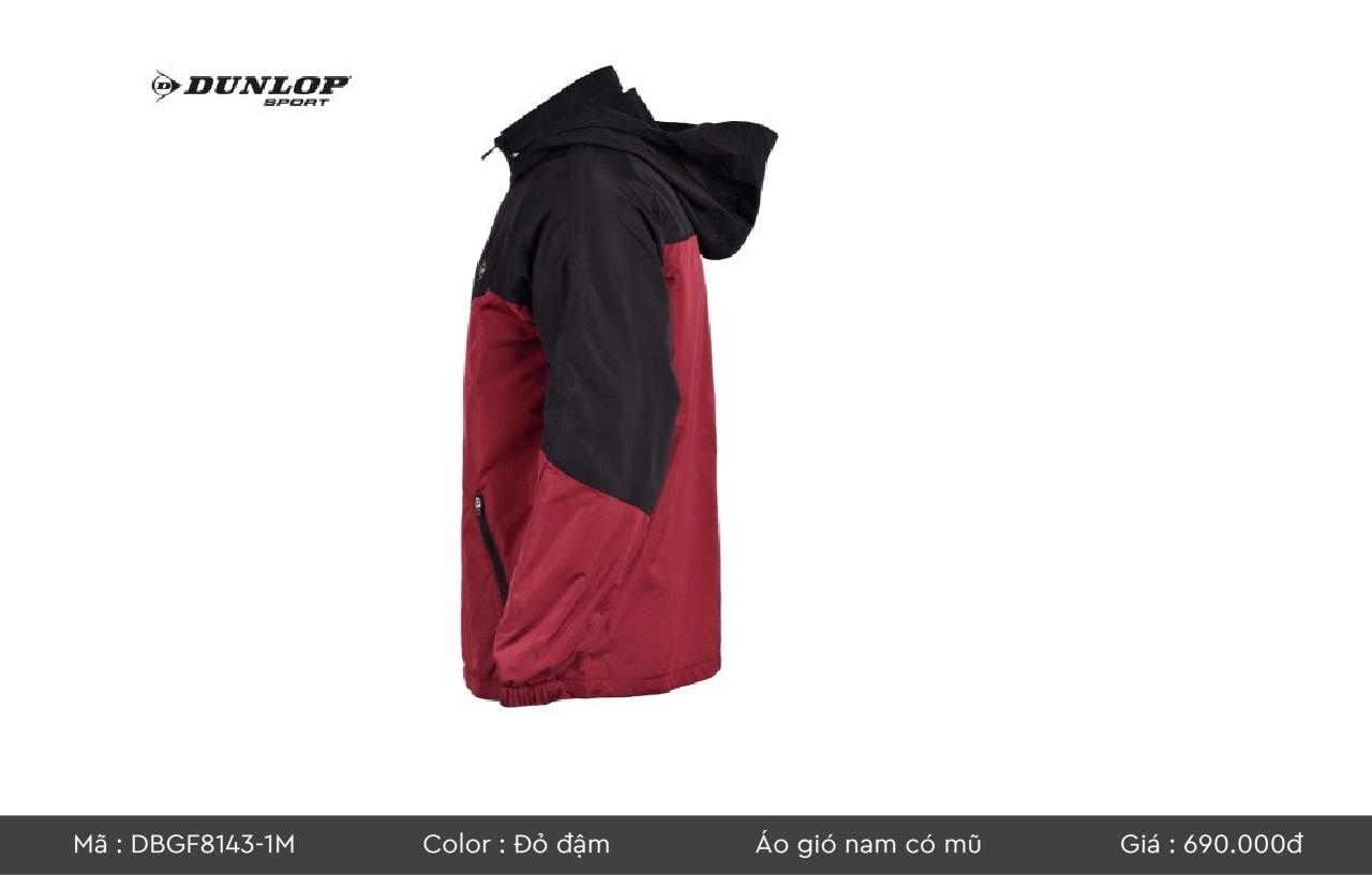 Áo gió nam dunlop (DBGF8143-1M-ĐỎ ĐẬM)