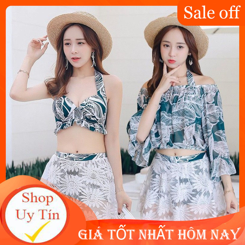 Đồ Bơi Nữ 3 Chi Tiết Trẻ Trung - Bộ Bikini Đi Biển 3 Món Đẹp (T030)