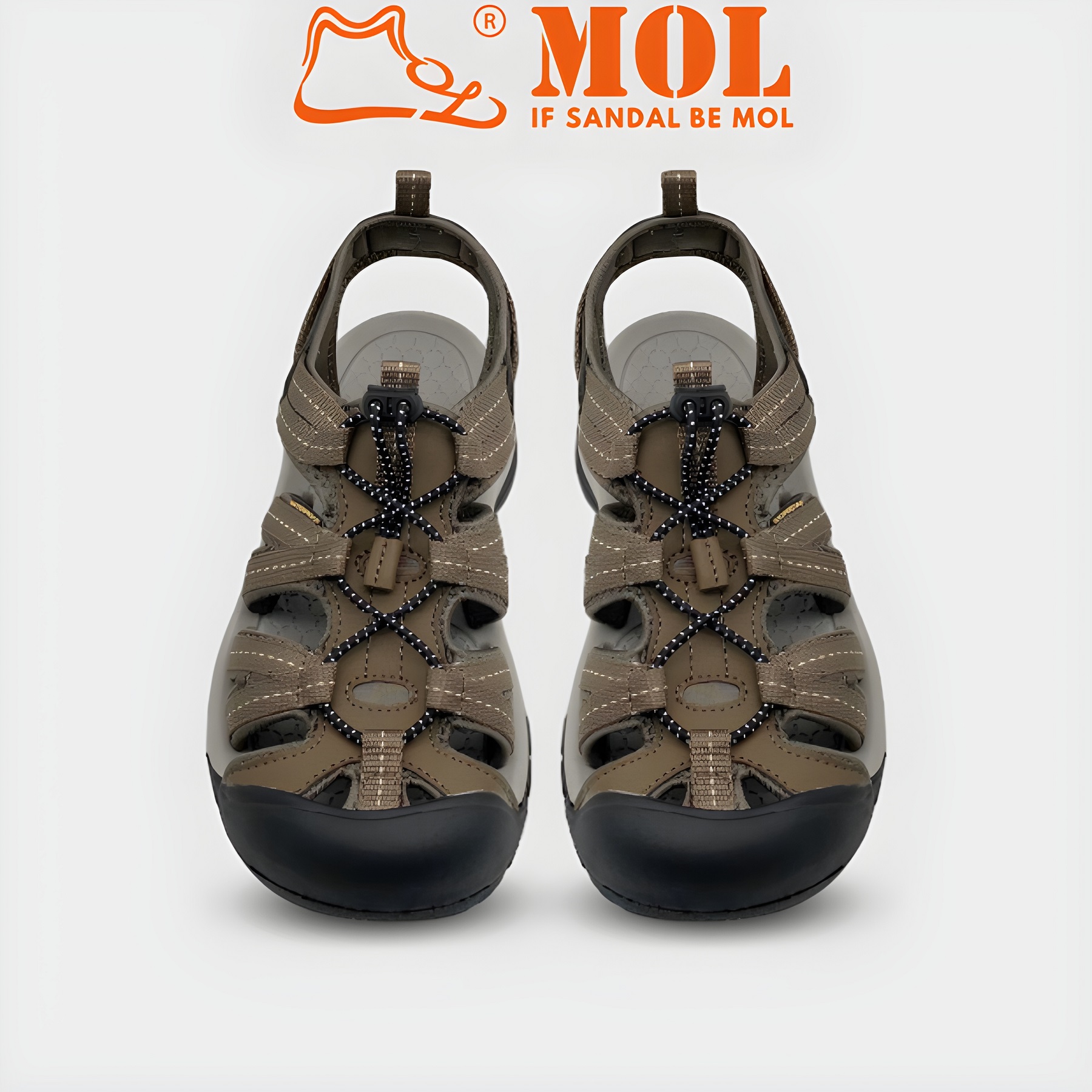 Giày sandal nam bít mũi Vento SD08003 có big size 44