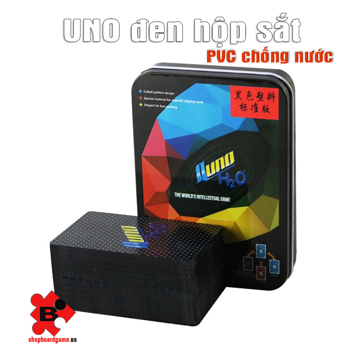 Bài Unq đen nylon 100% kháng nước có kèm hộp thiếc