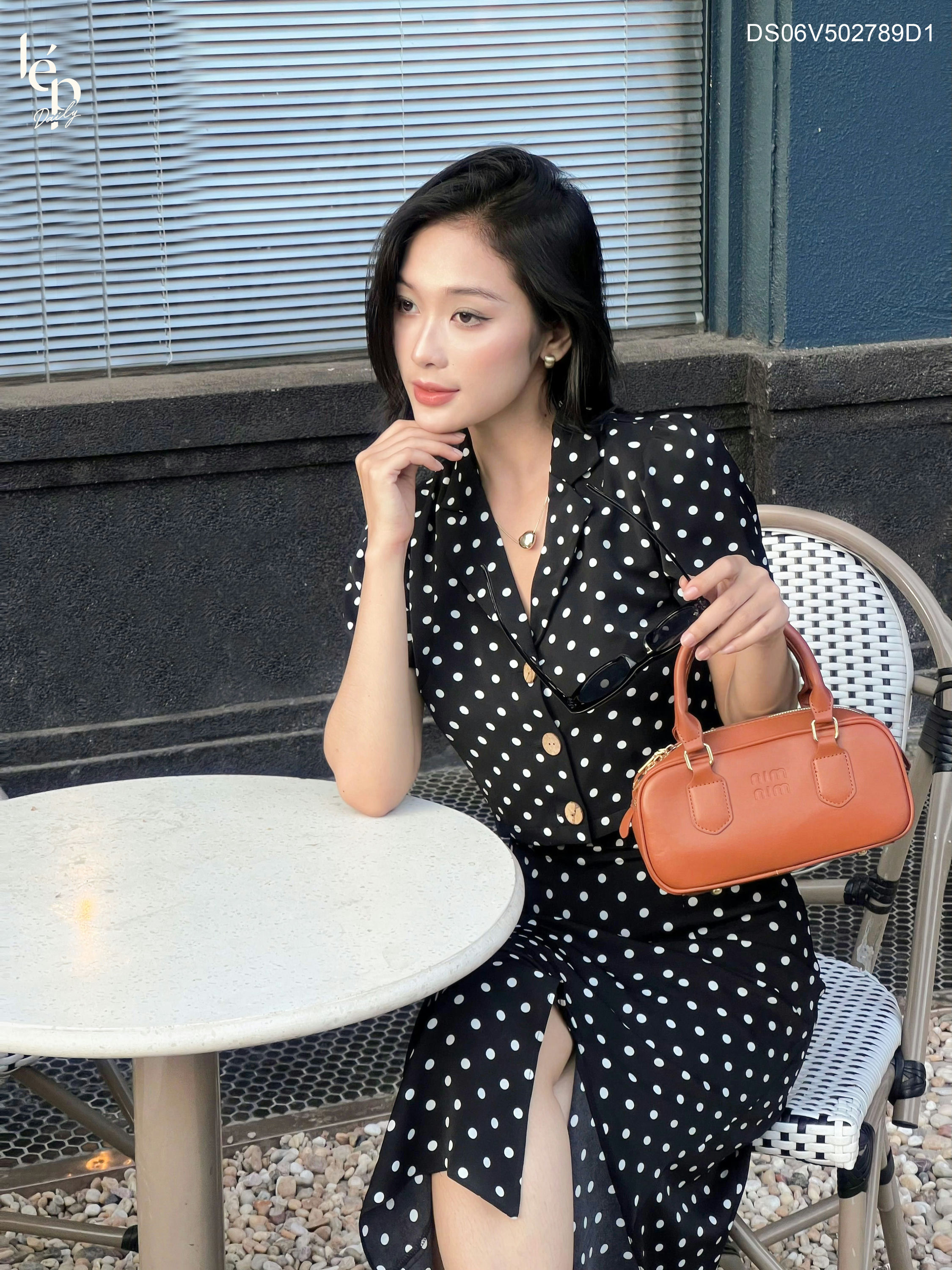Set chấm bi đen đuôi cá DS06V502789D1 Lep'