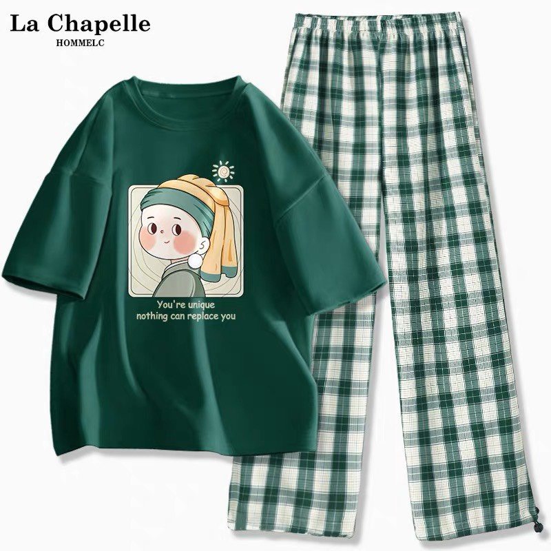 Sét áo kèm quần kẻ xanh mới siêu cute