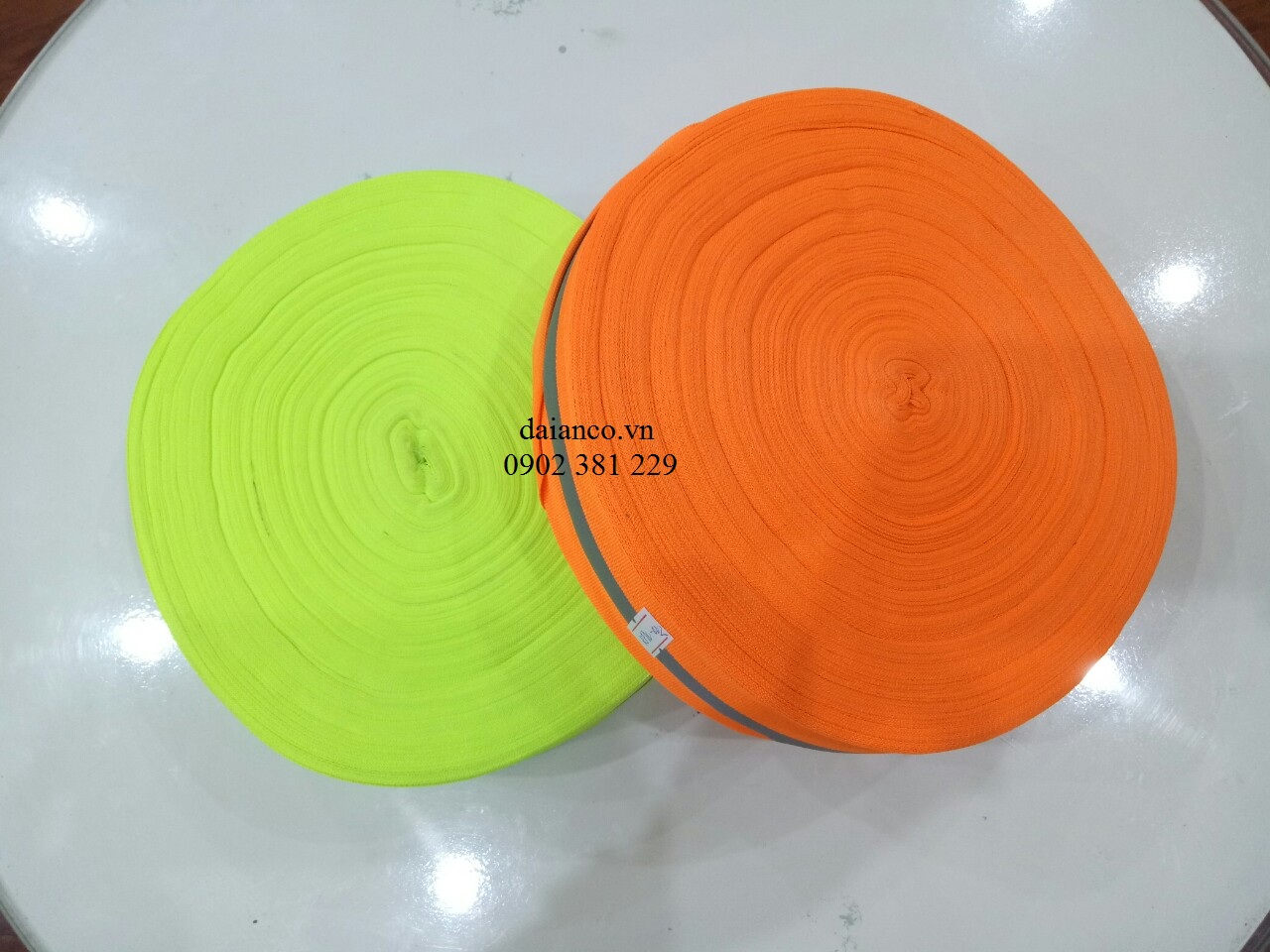 Cuộn dây phản quang vải rào chắn khổ 5cm *100m