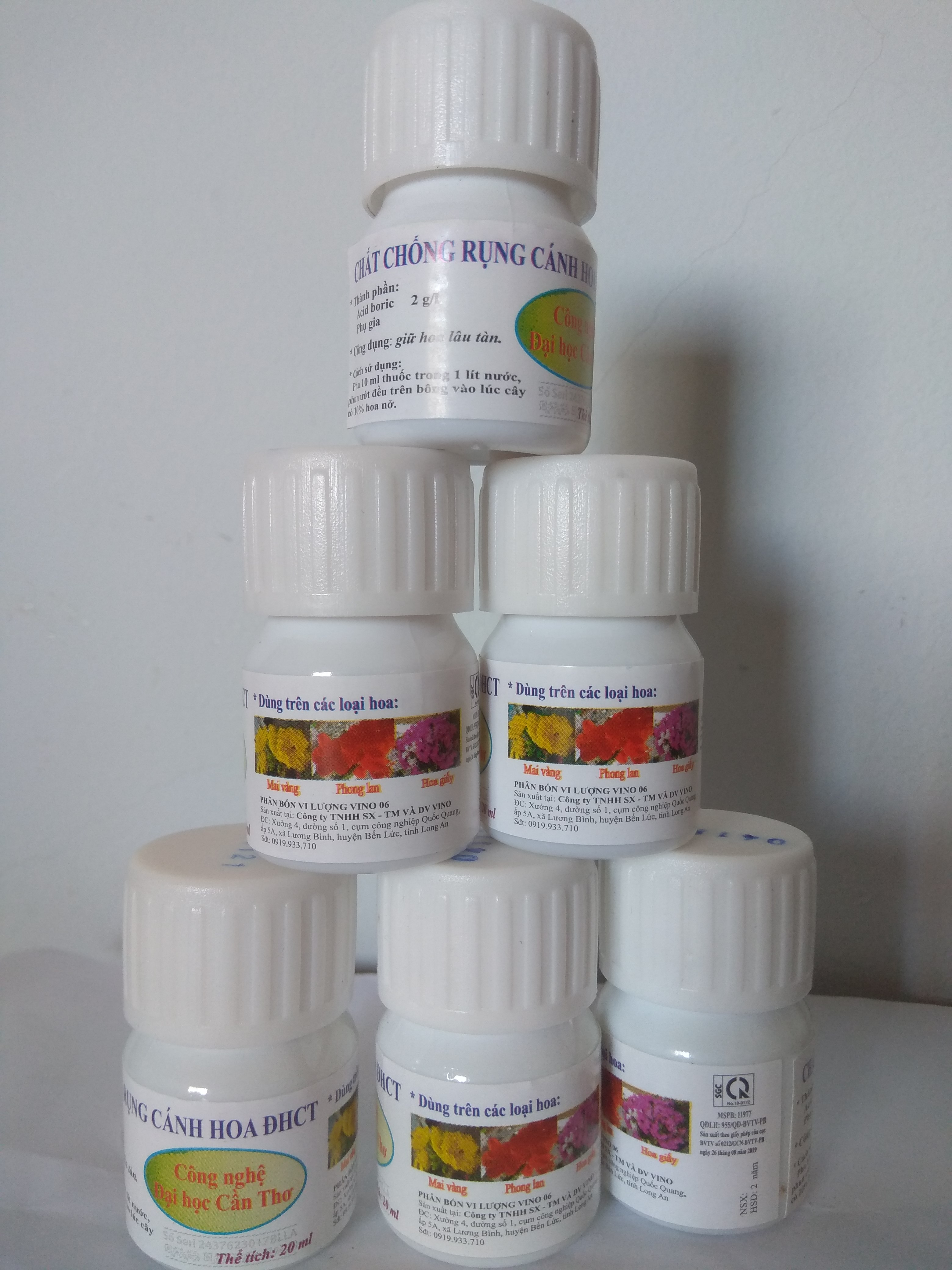 Combo 2 chai chống rụng cánh hoa chuyên dùng cho hoa mai, phong lan, hoa giấy - chai 20 ml