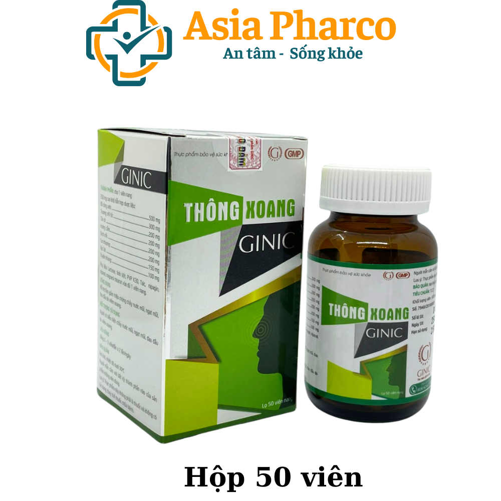 [HCM]Thông xoang ginic lọ 50 viên nang