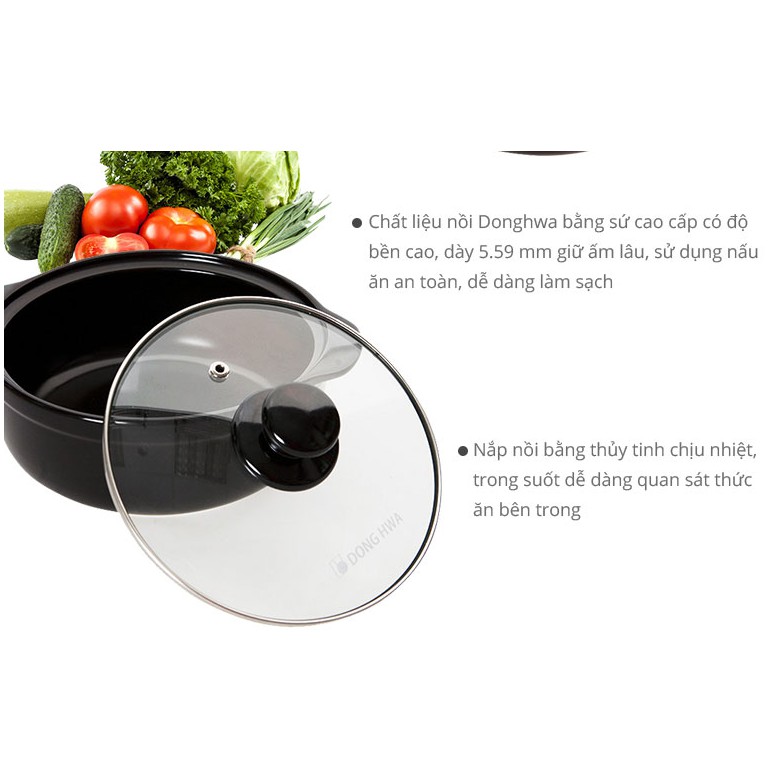Nồi Đất Dong Hwa 1000Ml