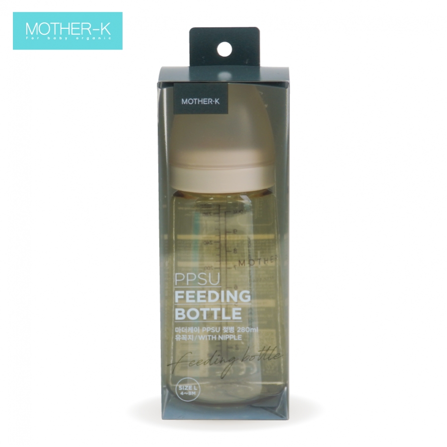 BÌNH SỮA PPSU HÀN QUỐC MOTHER-K 280ML ( KEM )
