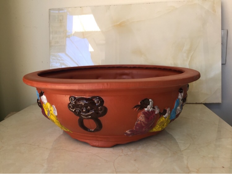 Chậu đất nung bonsai Bát tiên ( size 2)