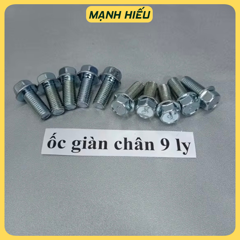Ốc 9 ly cấy để chân xe máy khắc phục trờn ren