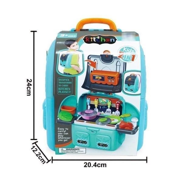 Đồ Chơi Balo Bếp Nấu Ăn 2in1 cho bé Trai