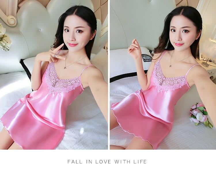[HCM]Đầm ngủ phi lụa xinh xắn - lindashop