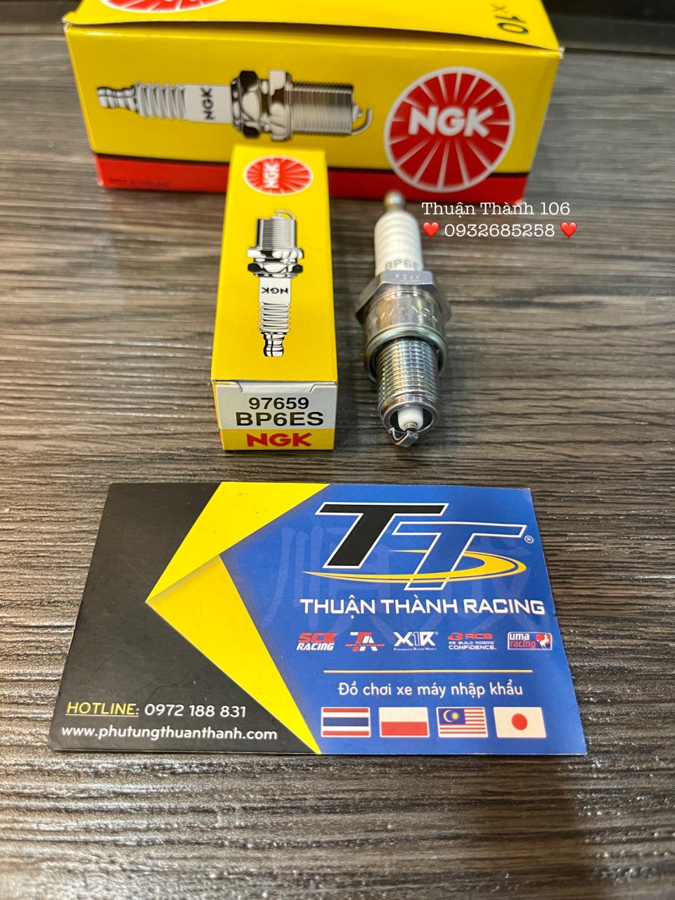 Bugi sport 2 Thì NGK - BP6ES ( Sport / Yaz / Satria )