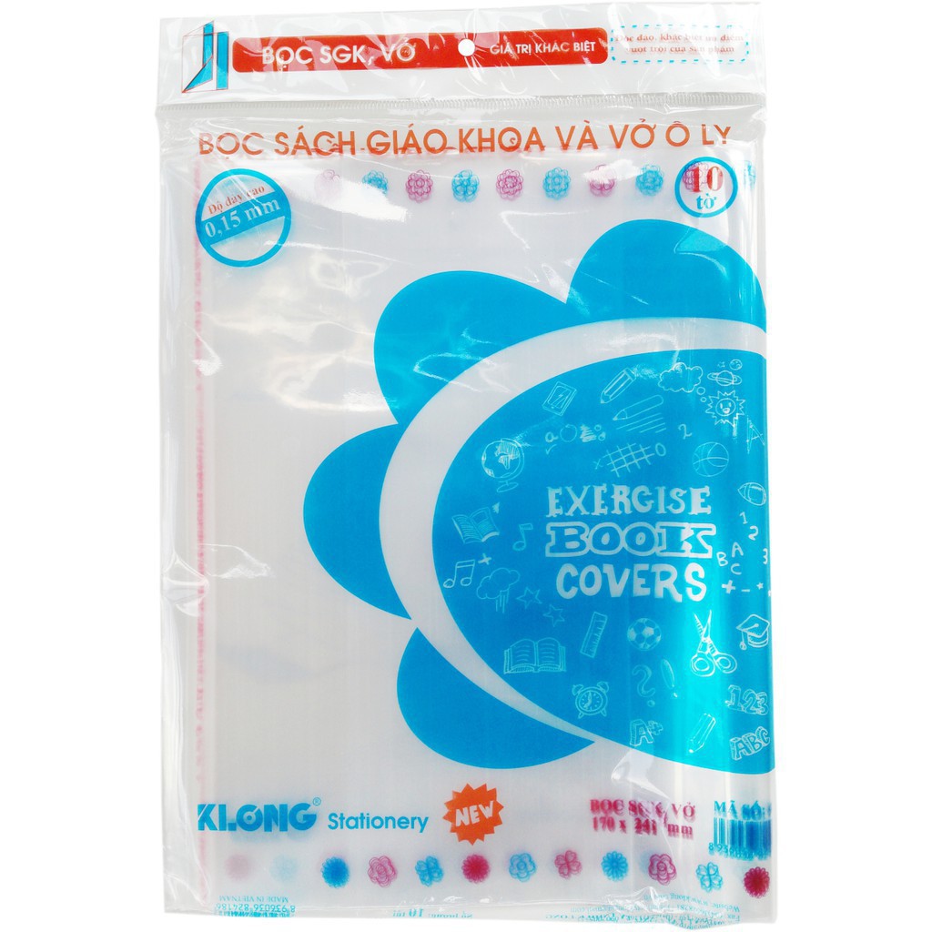 Bọc SGK, vở CI Klong; MS 418 - khách sỉ ib