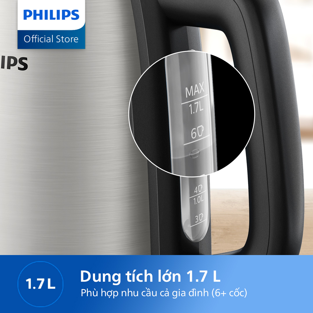 Bình Đun Siêu Tốc Philips HD9350/90 - Hàng Phân Phối Chính Hãng