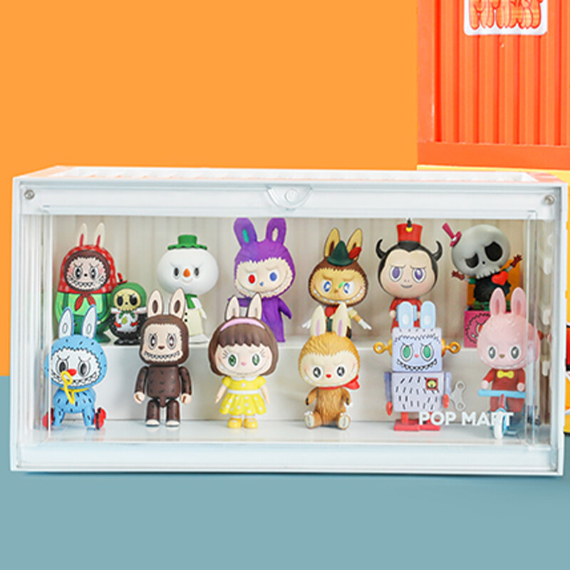 POP MART Luminous Container Figure Display Box White（not included Figures）