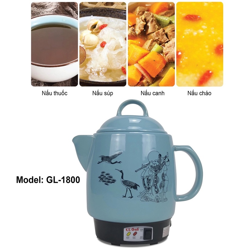 Siêu (ấm) sắc thuốc điện GALI 3.3 lít GL-1800