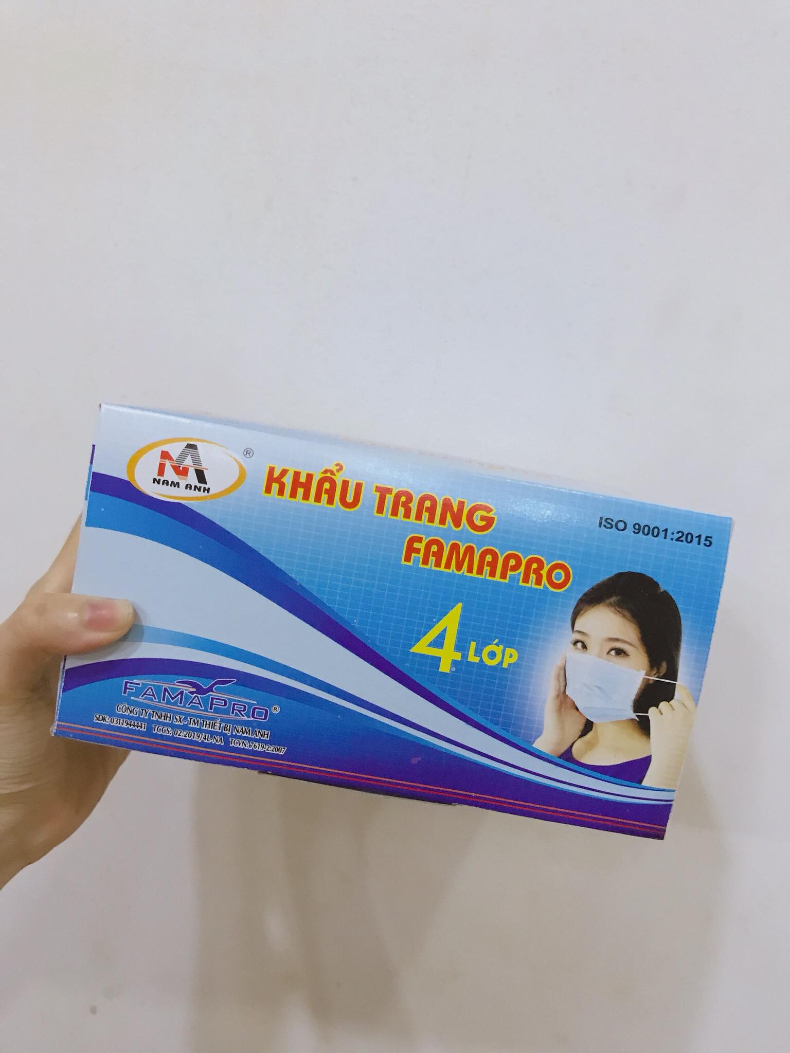[HCM][HÀNG CHÍNH HÃNG] Khẩu trang 4 lớp FAMAPRO - (hộp 50 cái)