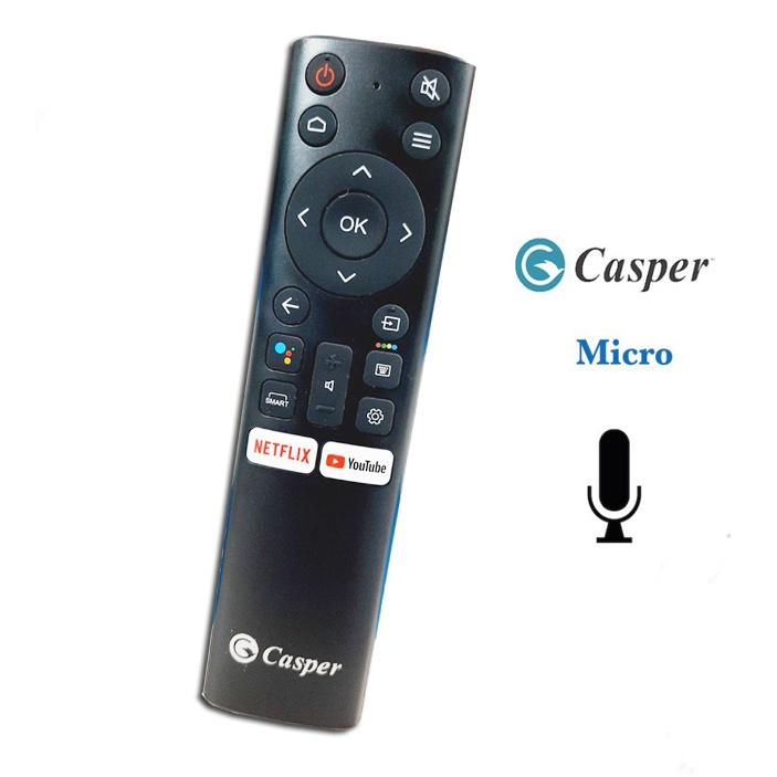 Điều khiển tv casper giọng nói micro chính hãng - remote tv casper micro