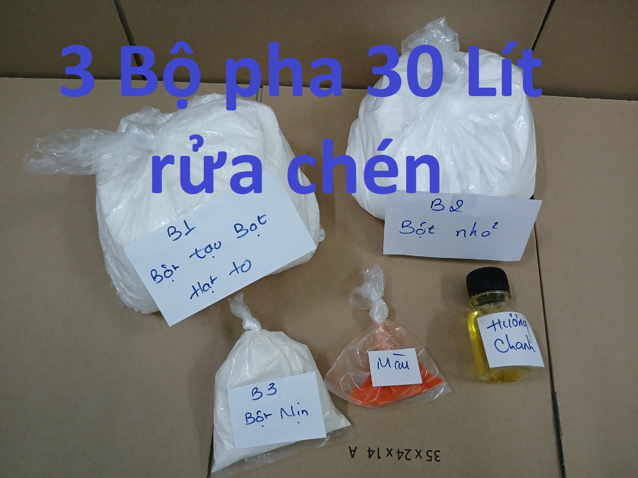 Bột pha nước rửa chén (10 lít) nước rửa chén siêu sạch hương chanh lix
