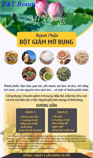 Bột Giảm Mỡ Bụng Mị Hương