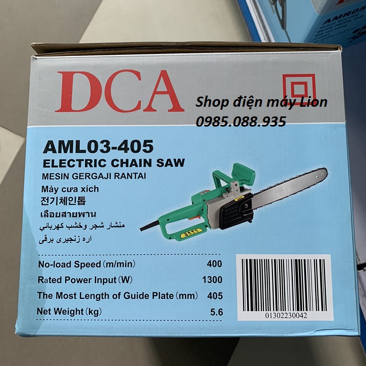 Máy cưa xích điện 1300W DCA AML03-405