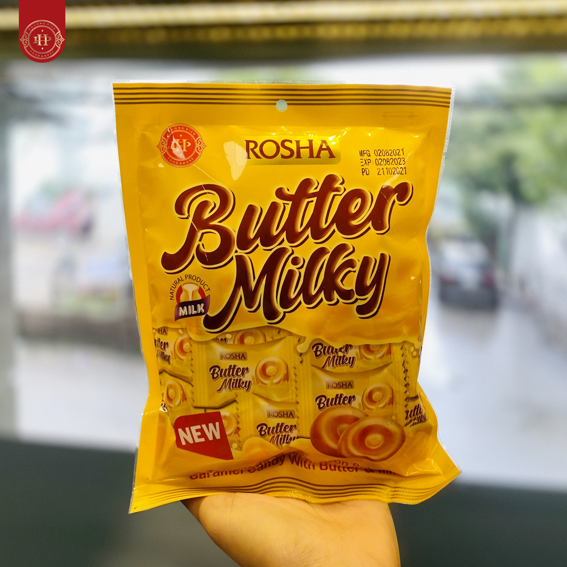 Kẹo cứng rosha caramen bơ sữa 125 g