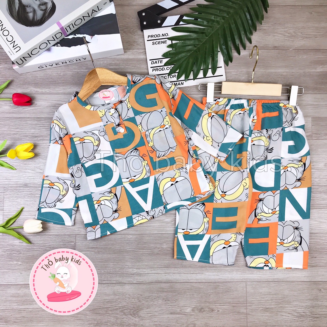 Bộ đồ tole lanh tay dài quần dài bé trai, bộ lanh dài bé trai shop thỏ baby kids