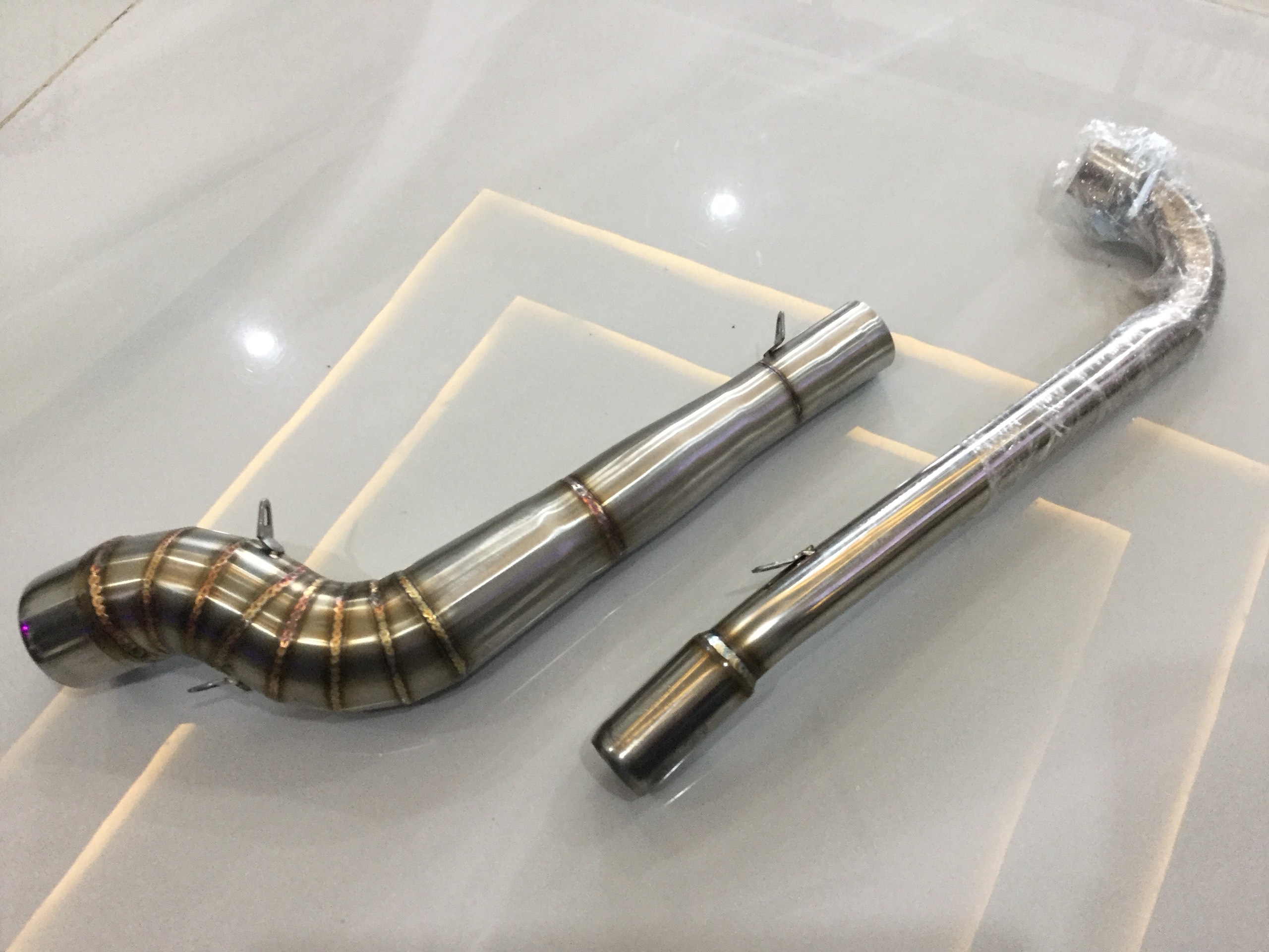 Cổ Cong 2 Khúc 304 Lắp Cho Wave 110 + RSX + Wave Black + Wave 2019 ....