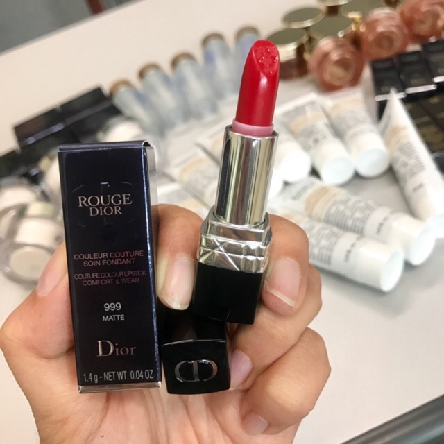 Son Dior Satin 999  Màu Đỏ Tươi Mới Nhất Dòng Rouge Dior  Son Dior