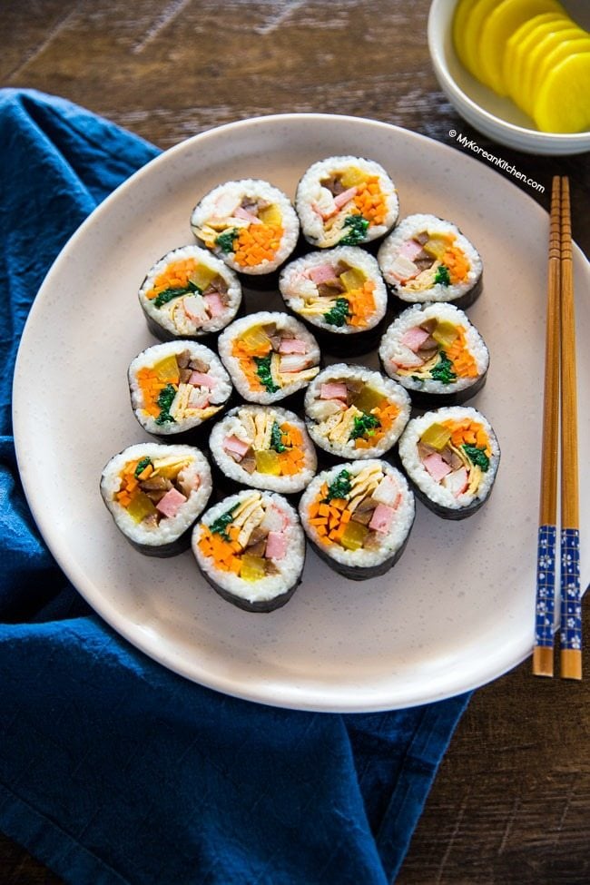 Mành tre cuộn kimbap, mành cuộn sushi