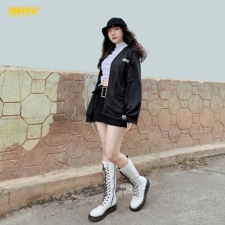 Áo khoác cardigan màu đen | DKMV Cardigan Basic