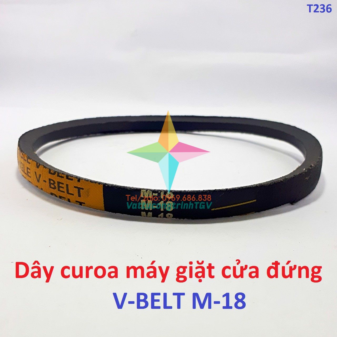 Dây curoa máy giặt cửa đứng cỡ M19