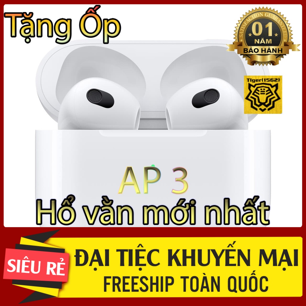 Tai nghe bluetooth AP 3 Hổ Vằn không dây , tặng ốp...