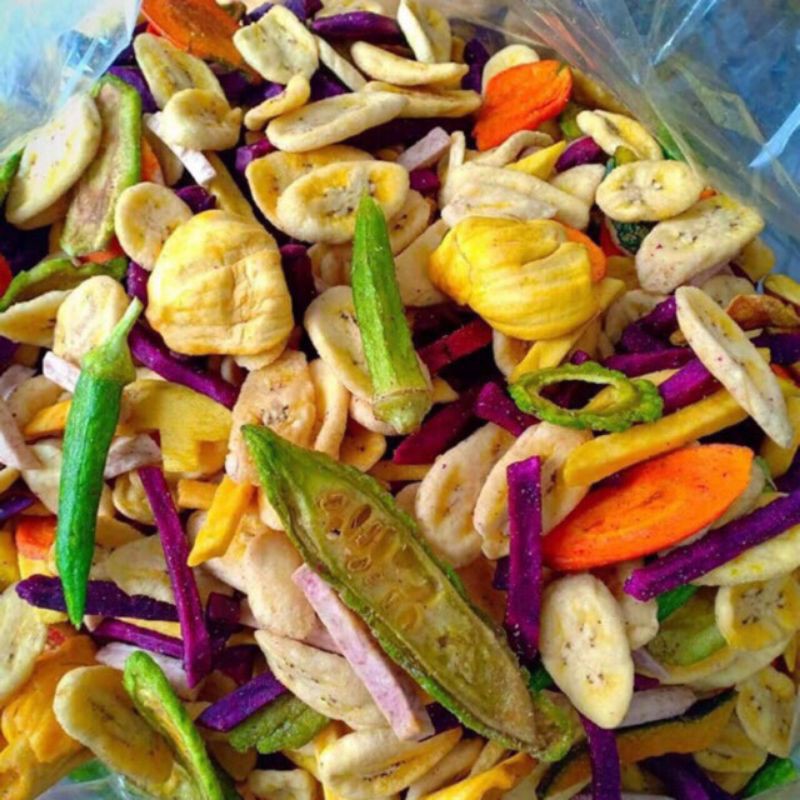 500G Hoa Quả Sấy Thập Cẩm Nguyên Miếng