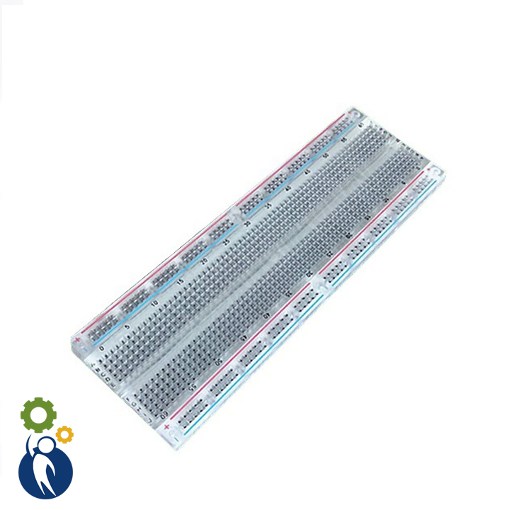 Bảng mạch breadboard 830 lỗ mb-102 phiên bản trong suốt