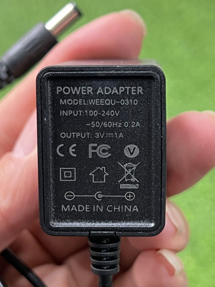 ADAPTER-NGUỒN DC 3V 1A LOẠI TỐT