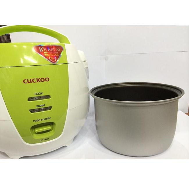 Nồi cơm điện Cuckoo CR-0661 màu xanh - 1 lít
