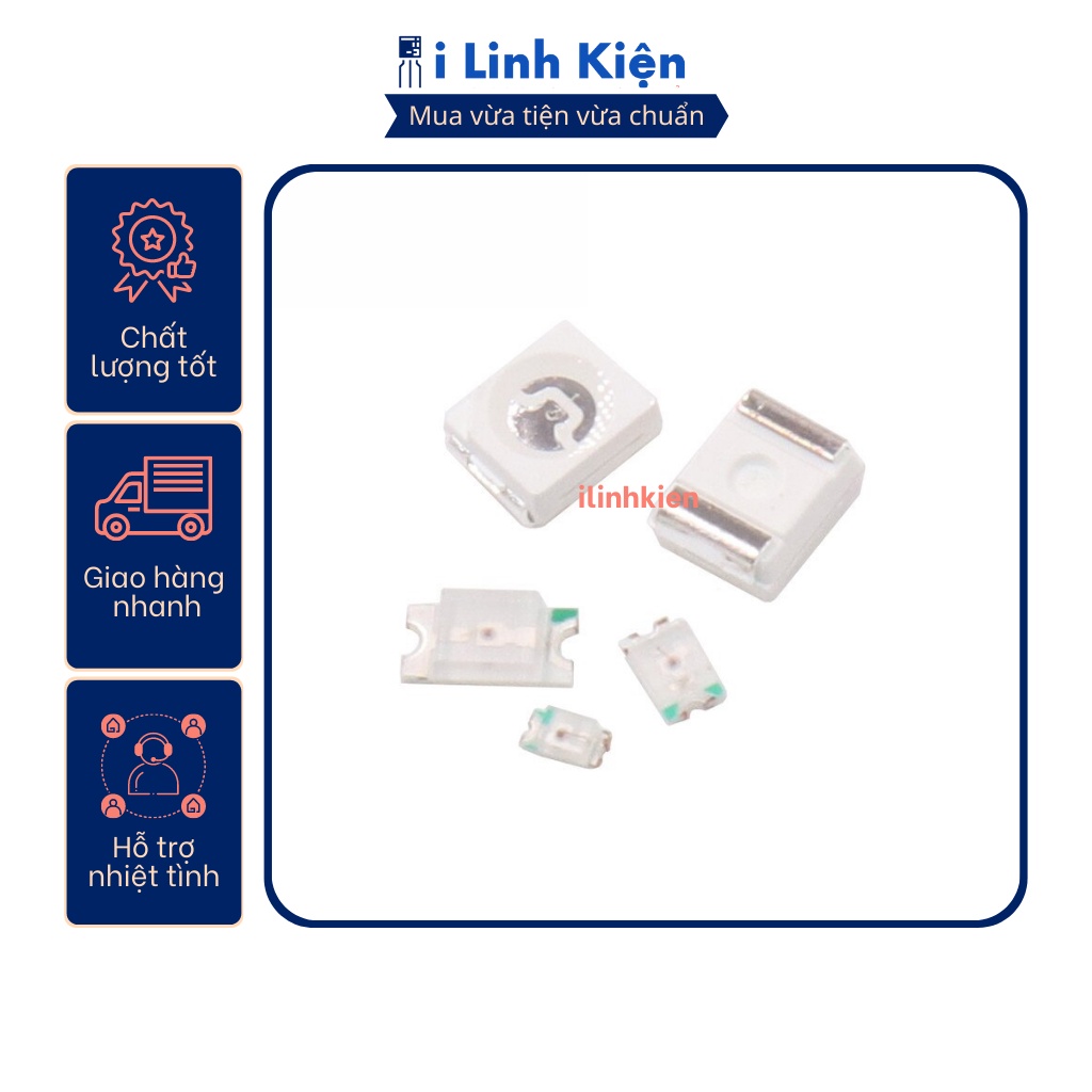 LED dán 0603 đủ các màu 10 chiếc