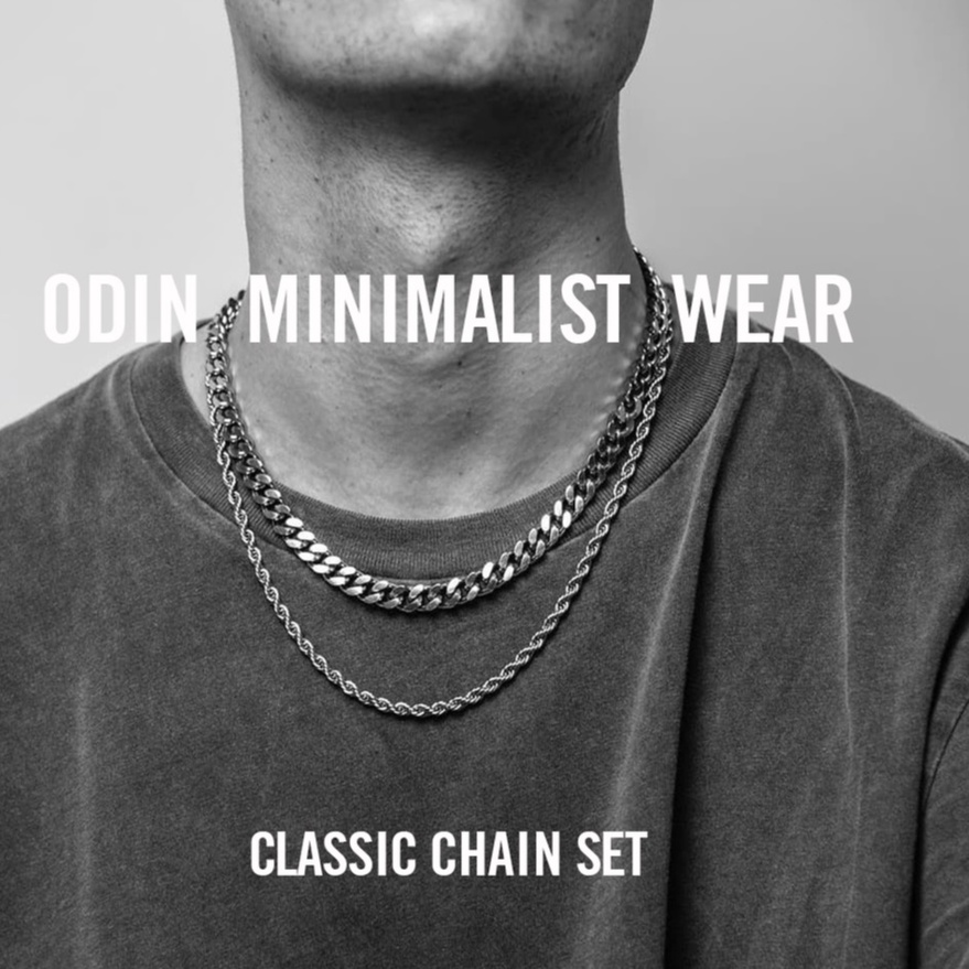Dây chuyền dạng Rope (Dây thừng) - Thép Titanium 316L - ODIN