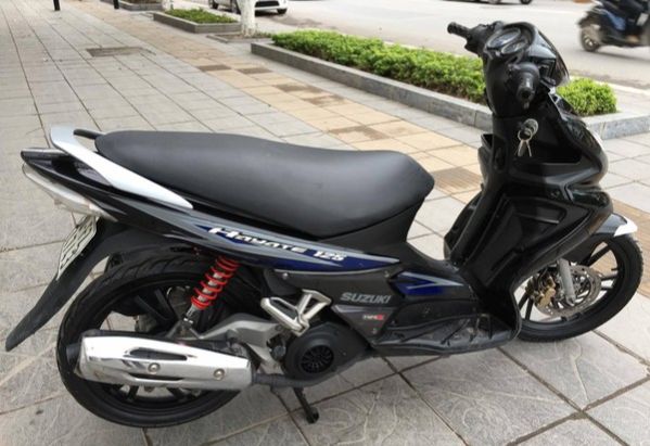 Tem rời hayate 125 2008 xanh bạc xe đen