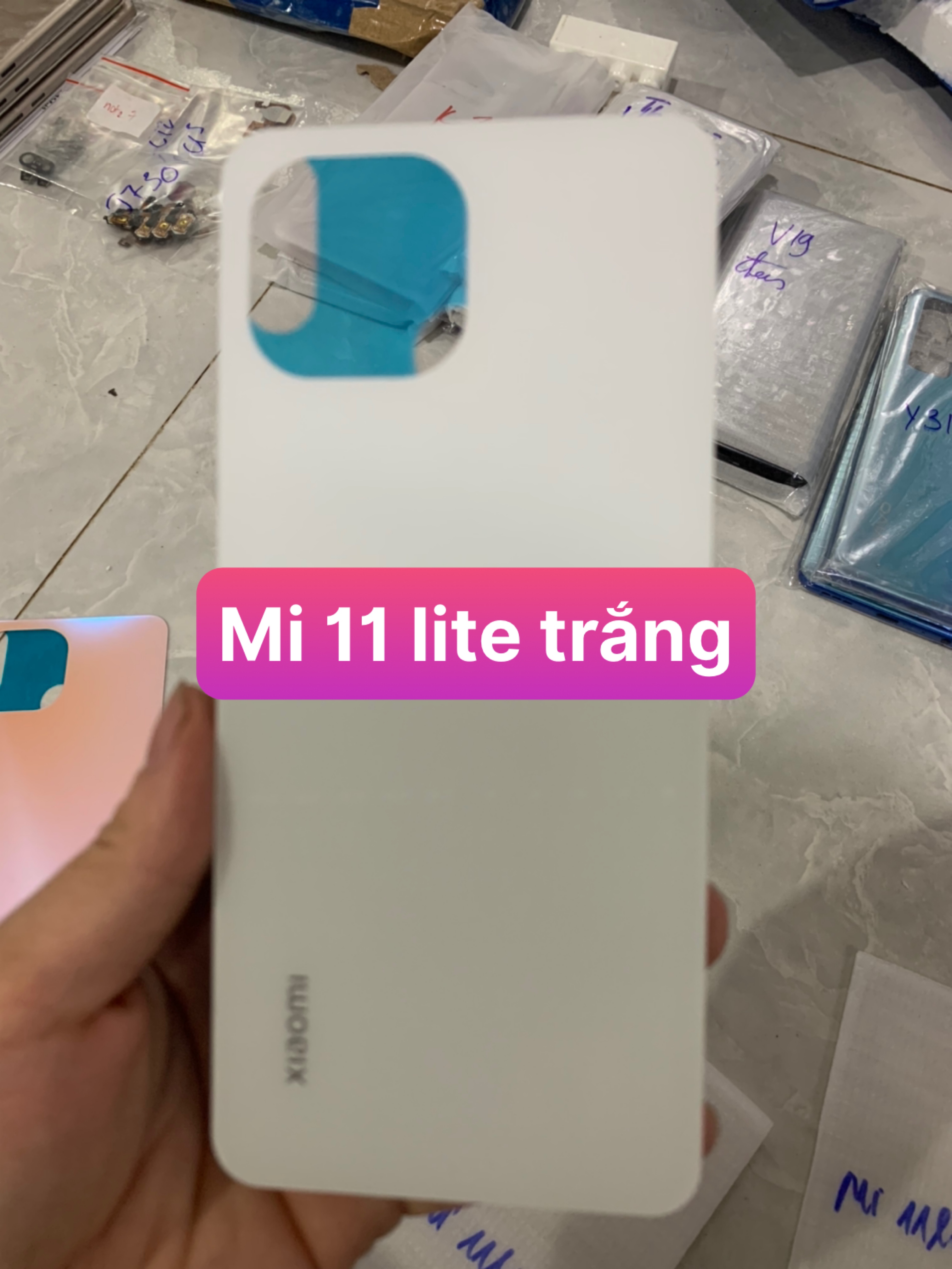 kính lưng điện thoại xiaomi Mi 11 lite zin