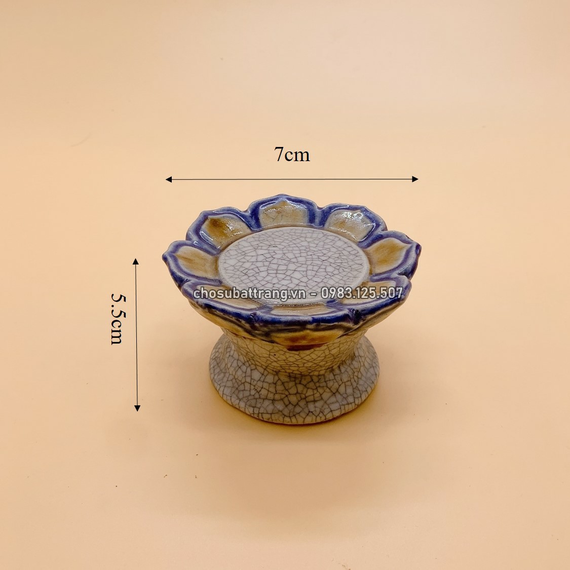 Chân nến thờ rạn nổi (siêu rẻ) - Chợ Sứ Bát Tràng - hàng loại 1