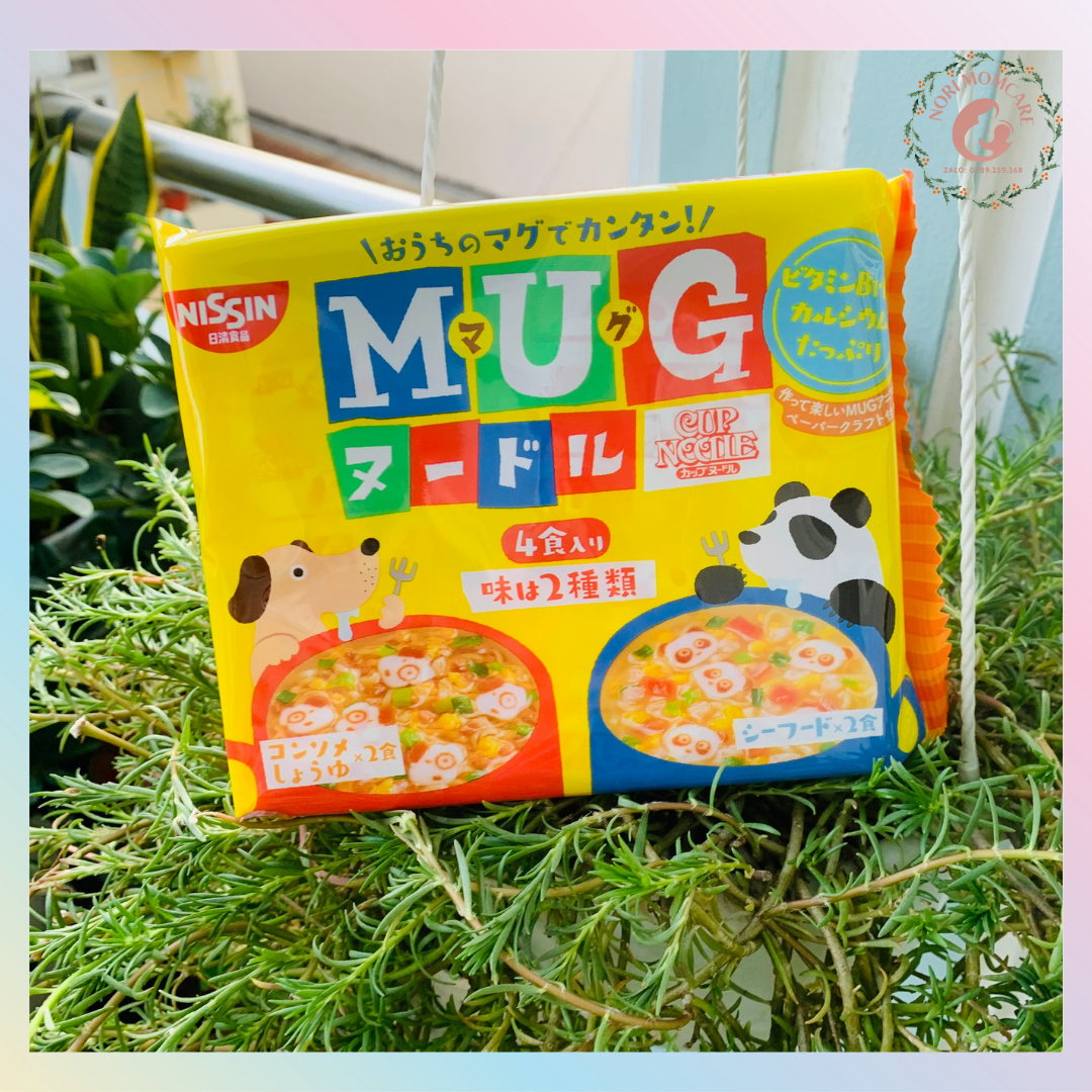 Mì mug cho bé ăn dặm hãng nissin nhật bản