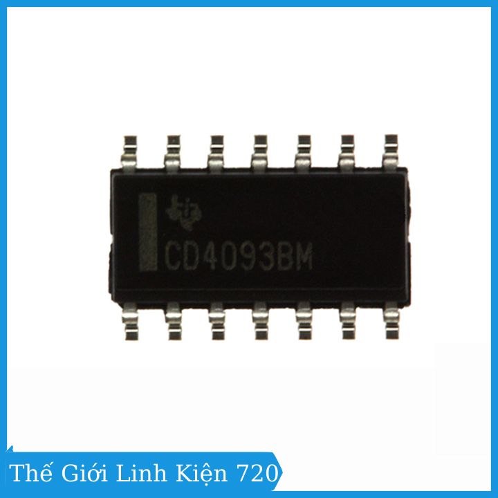 Bộ 3 linh kiện điện tử IC CD4093