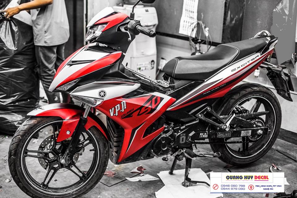 Tem trùm exciter 150 đỏ đen, tem exciter 150, team trùm exciter 150, tem xe exciter 150, team trùm ex 150, team xe exciter 150 đỏ đen