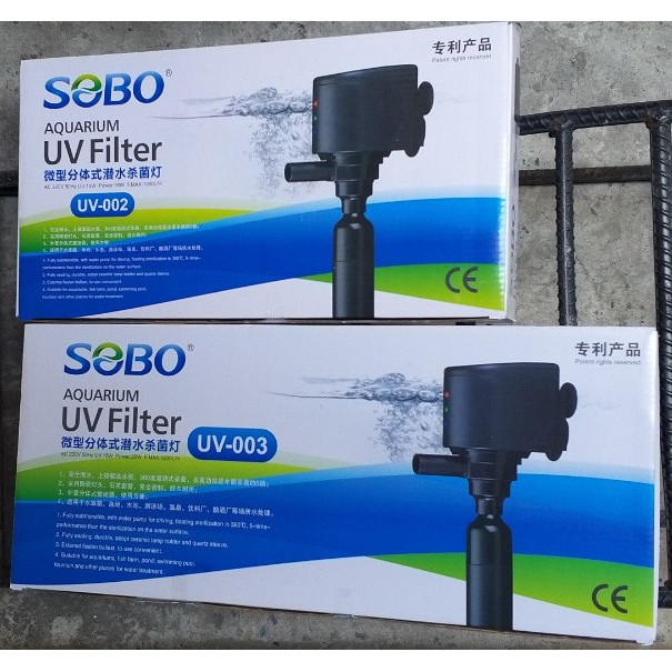 Đèn UV Kèm Bơm Sobo UV001/UV002/UV003 - Đèn UV Sobo Cho Bể Cá